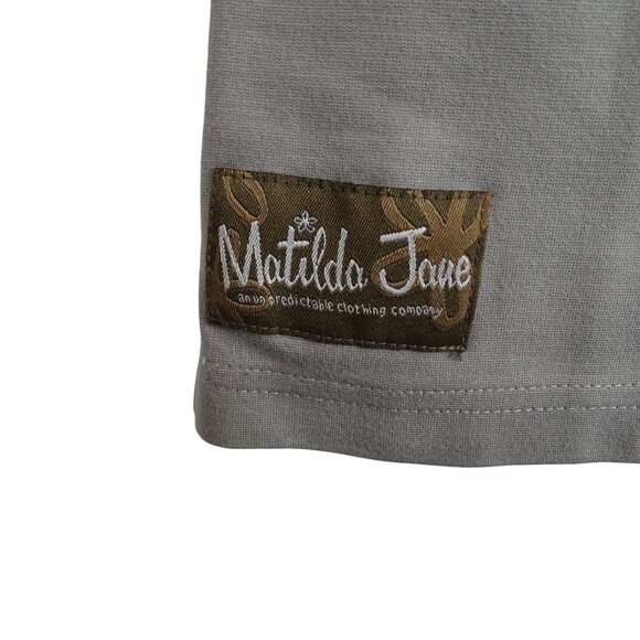 Matilda Jane Secret Fields Beeches Jumper Dress Gray Sleeveless Women Size XS - Picture 4 of 8